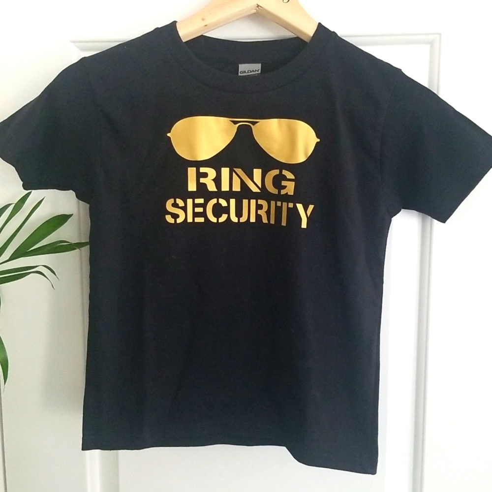 Black and Gold Ring Security Shirt 5T